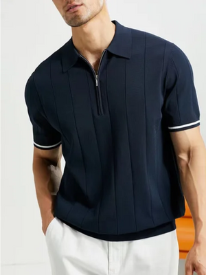 JAMES Zomerpoloshirt met reverssluiting voor mannen