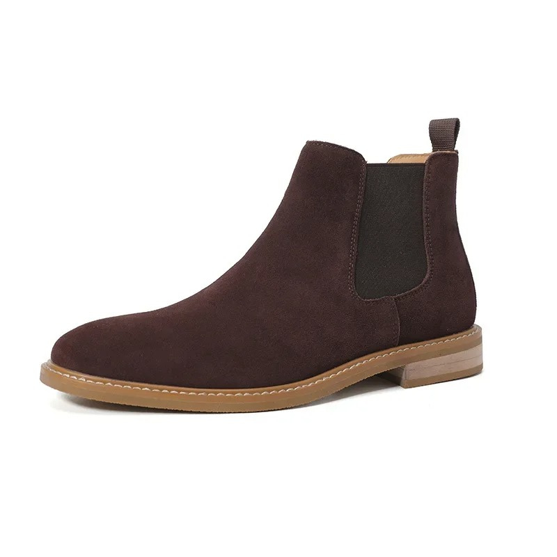 Draflex - Chelsea Boots Heren van Suède met Antislip Zool