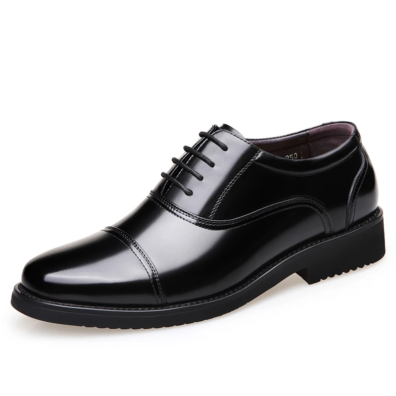 Jornell - Nette Heren Schoenen Lakleer Oxford met Cap Toe Design