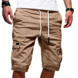 James™ Effen heren cargo shorts met klepzakken & trekkoord