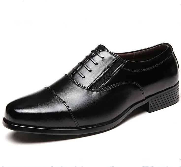 Hudson™ comfortabele zwarte heren leren schoenen