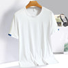 James™ wit lichtgewicht oversized t-shirt met ronde hals
