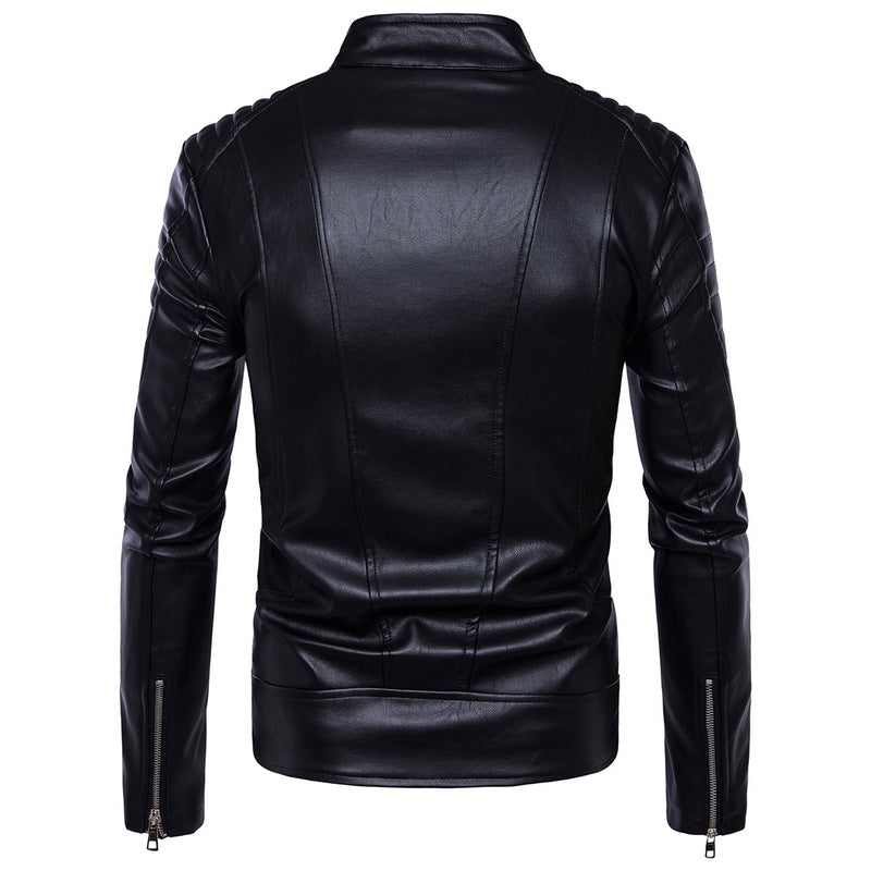 Oliver® Heren leren jas| motosport bomber met rits