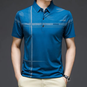 James™ Cool geborduurd ademend heren polo shirt