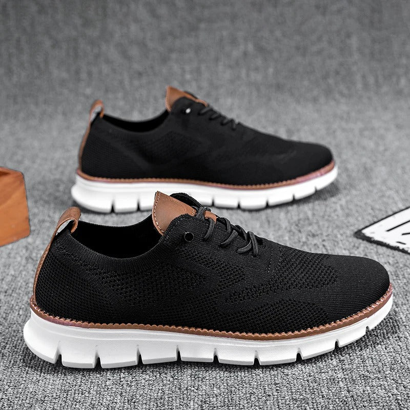Hudson™ Lente Flyknit zwart heren leren schoenen