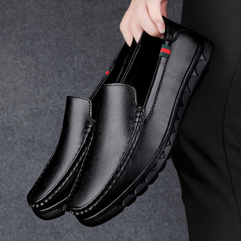 Hudson™ poetsbare zwarte Heren leren schoenen