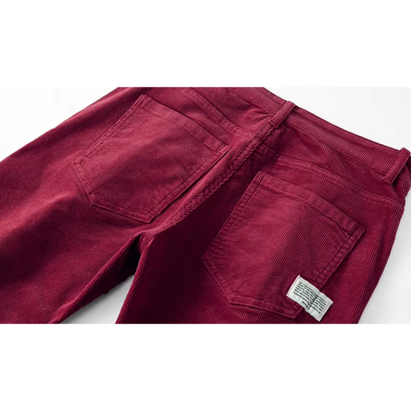 Grenton - Heren Corduroy Broek met Relaxte Pasvorm en Voorzakken