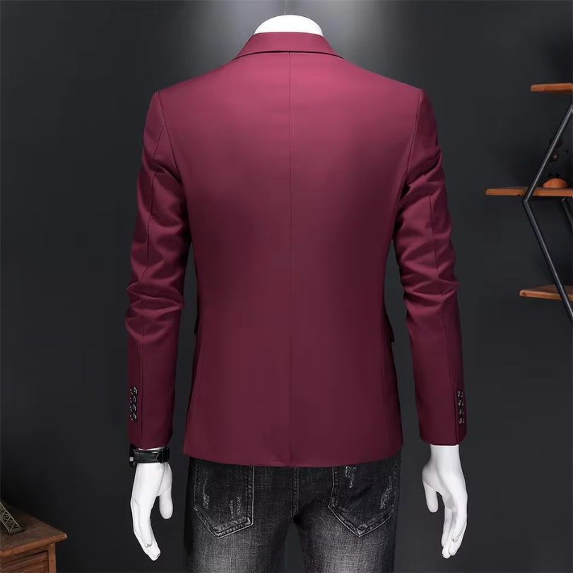 Evander - Heren Colbert - Slim Fit Blazer Met Één Knoop voor Casual Gebruik