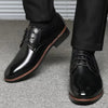 Hudson™ zwarte heren leren schoenen met vetersluiting