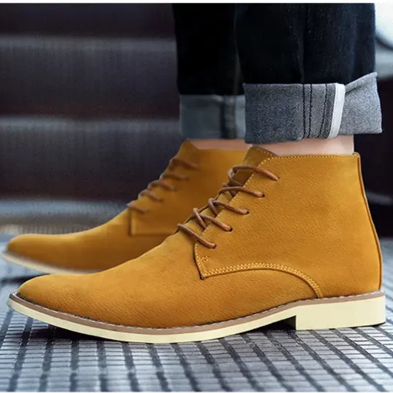 Sterhor - Moderne Heren Boots van Suède, Comfortabele Enkelhoge Schoenen