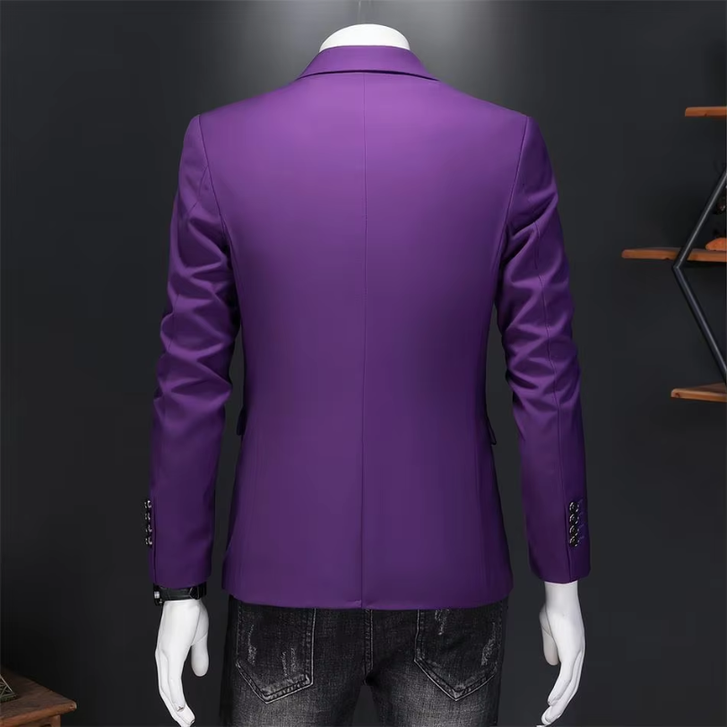 Evander - Heren Colbert - Slim Fit Blazer Met Één Knoop voor Casual Gebruik