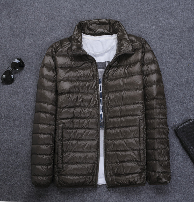 Oliver® business stijl lichtgewicht blauwe Heren Puffer Jas