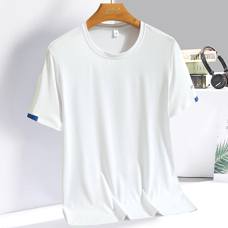 James™ wit ademend lichtgewicht oversized t-shirt