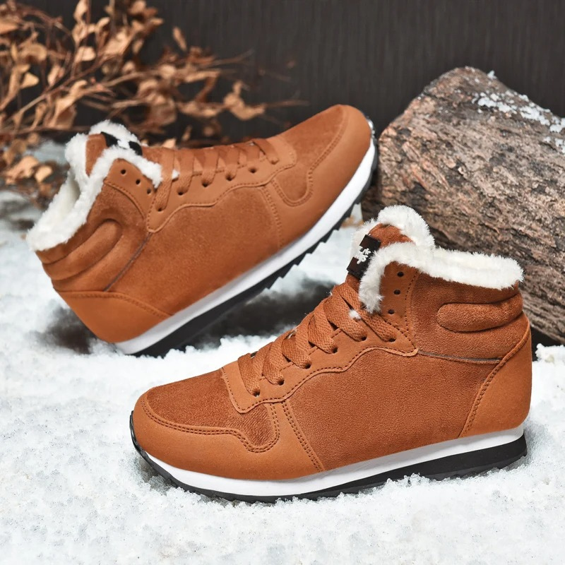 Landvik - Winterlaarzen voor Dames – Warme Sneakers met Bontvoering en Antislipzool