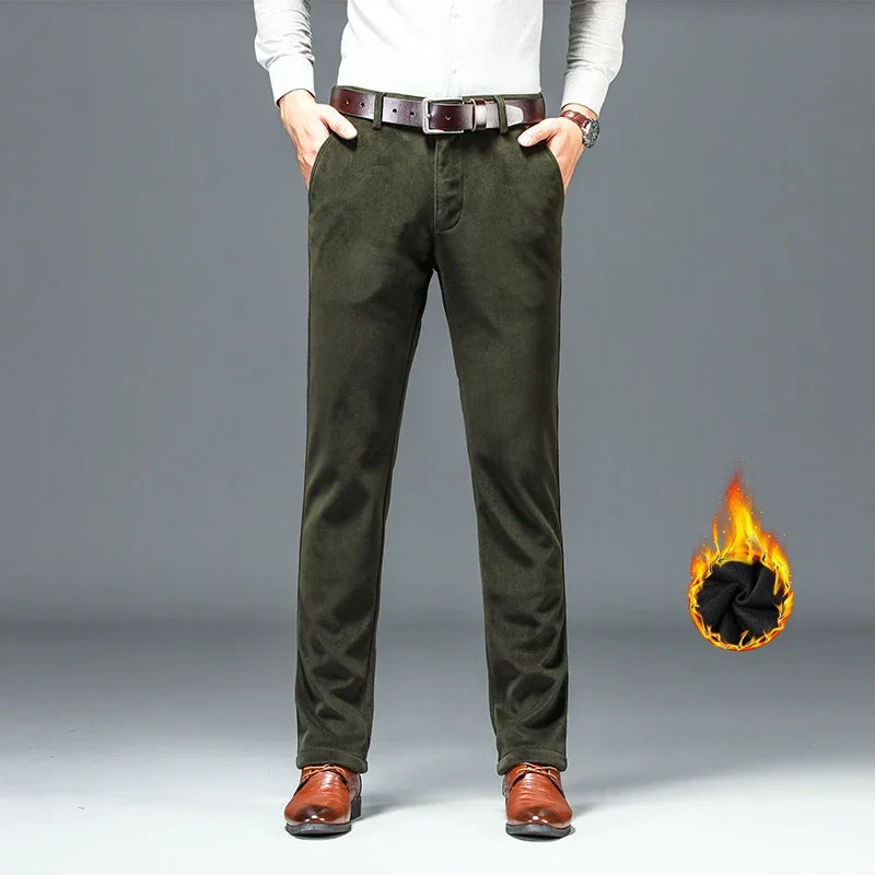 James™ froasted fleece gevoerde stretch herenpantalon