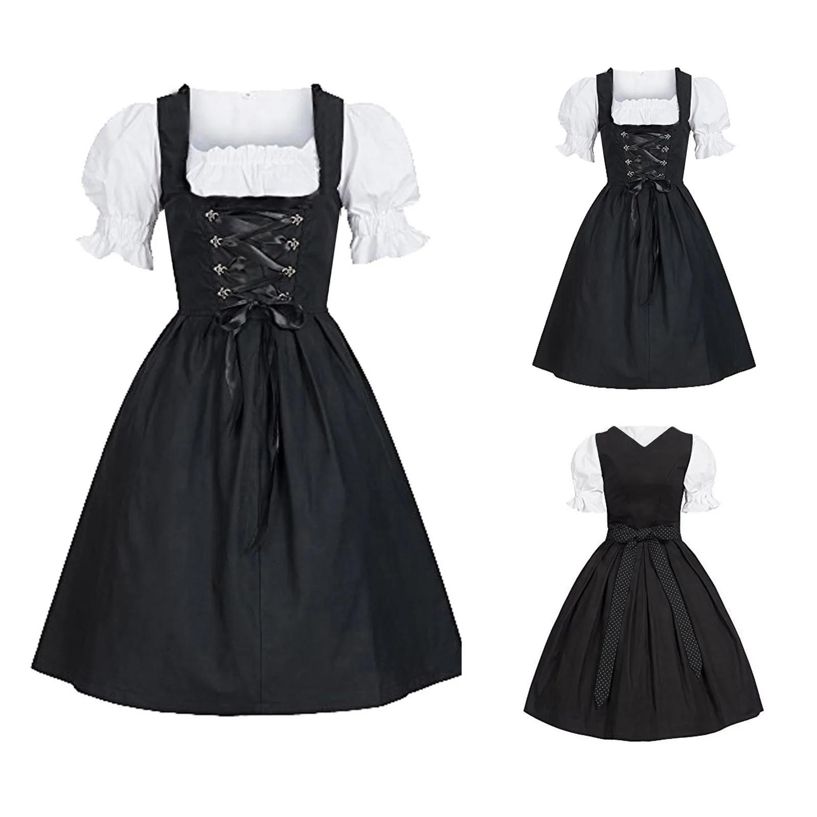 Erndira - Dirndl Dames Jurk met Elegante Strik