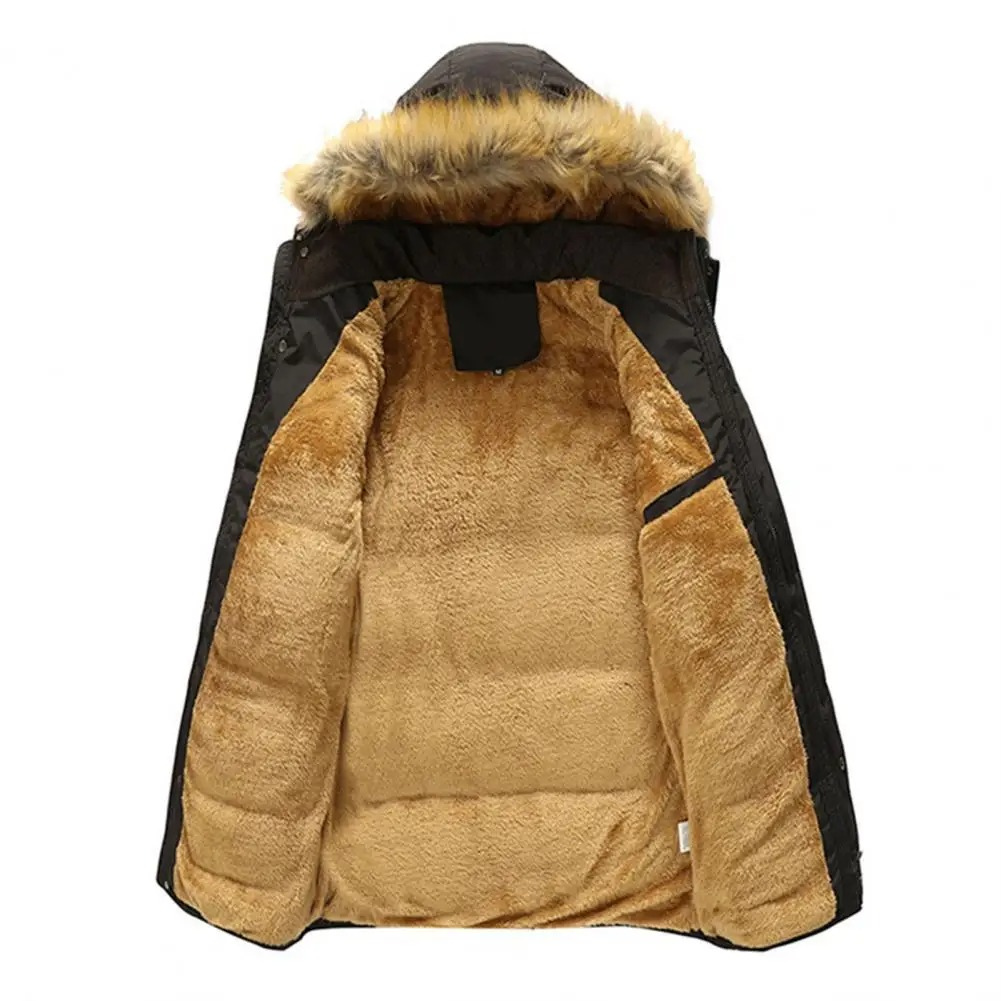 Storvek - Puffer Jacket Heren met Bontvoering en Capuchon, Winddicht, Warm & Geïsoleerd