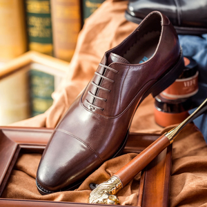 Tenholm - Nette Heren Schoenen van Leer met Cap Toe en Elegant Ontwerp