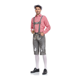 LederHo - Beierse Lederhosen voor Heren met Borduursels - Perfect voor Feesten