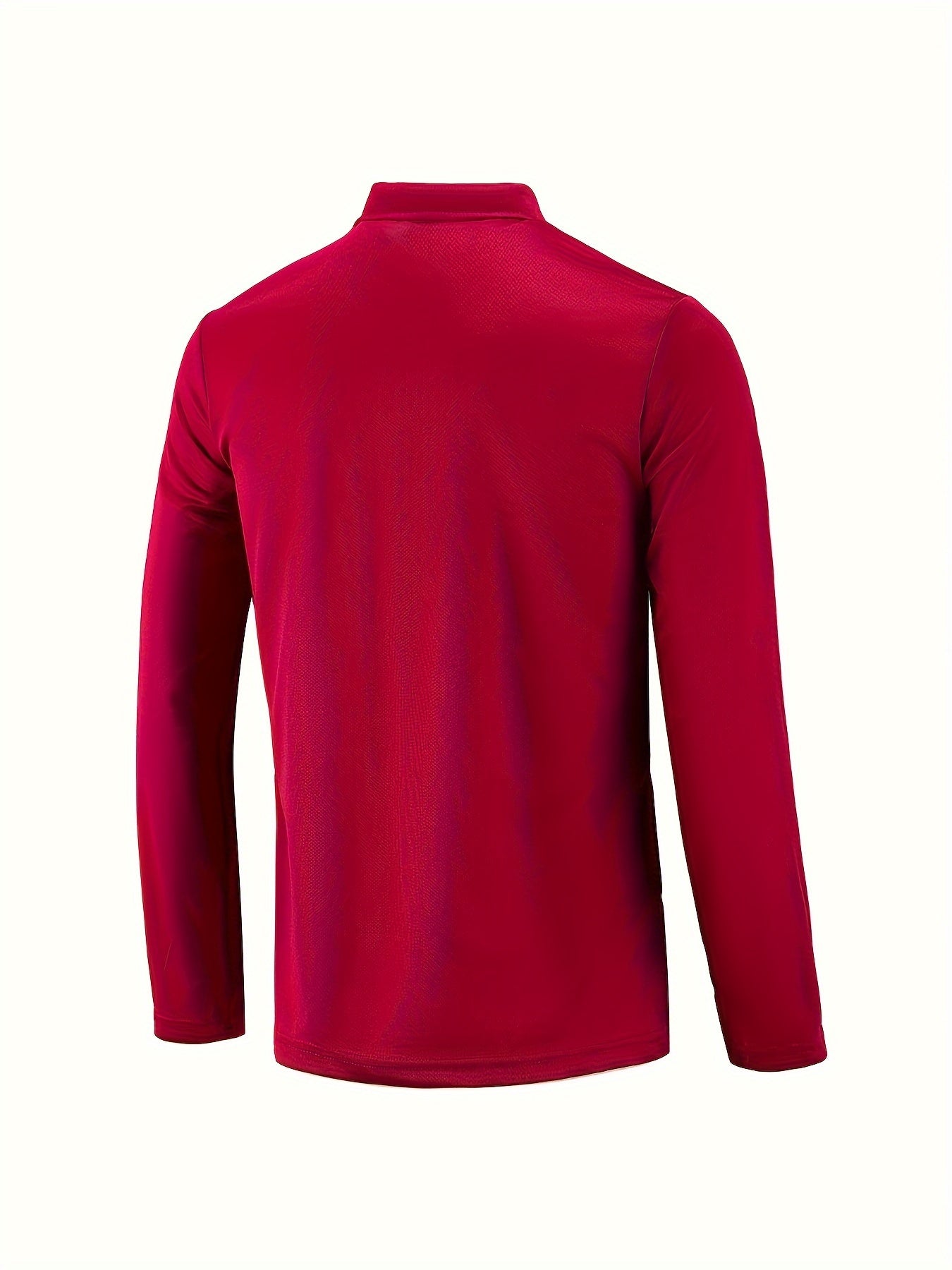 Polonik - Heren Polo met Lange Mouwen en Borstzak, Half-Zip – Casual Slim Fit