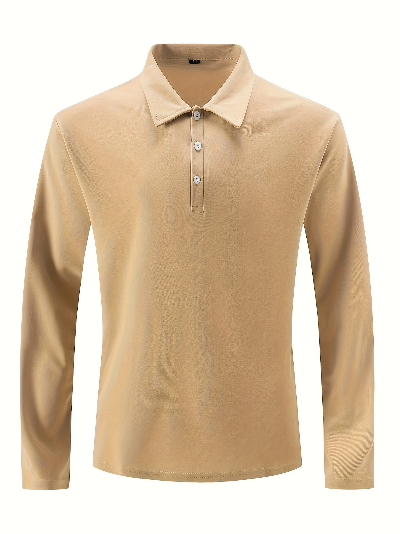 Polonik - Heren Lange Mouw Polo Shirt met Knoopsluiting - Casual Klassieke Pasvorm