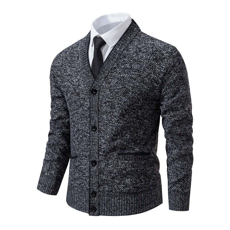 Menvolt - Heren Vest met Knopen - Slim Fit Formeel V-Hals Gebreid Model