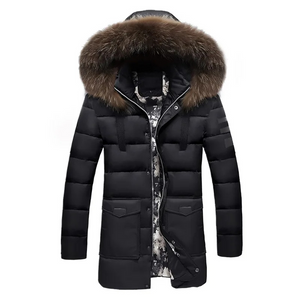 Horwind - Parka Winterjas Heren – Lang Model met Bontkraag en Warme Voering