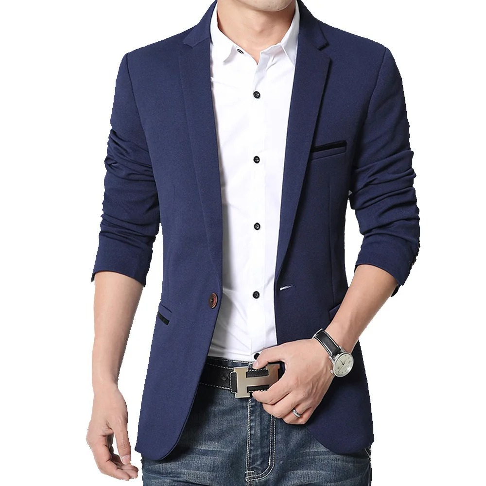 Boldier - Heren Colbert - Slim Fit Blazer Met Één Knoop en Zakdetails