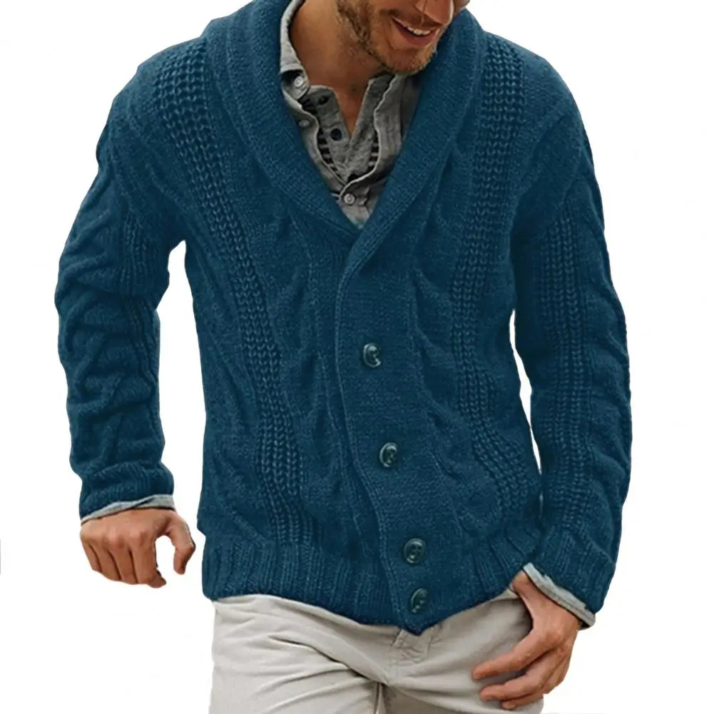 Grinvon - Heren Vest met Knopen - Slim Fit Klassiek V-Hals Gebreid Model