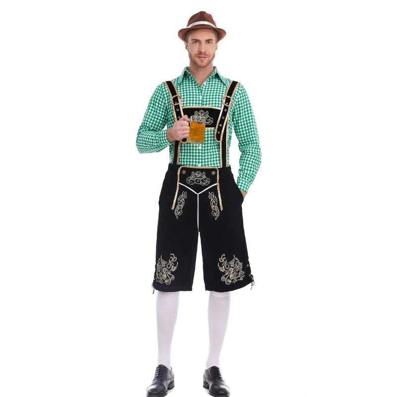 WoudGer - Lederhosen voor Heren - Perfecte Beierse Outfit voor Oktoberfest