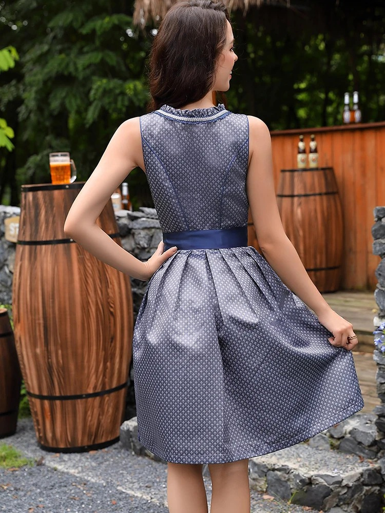 Fendlis - Dirndl Dames Jurk met Elegante Kantdetails