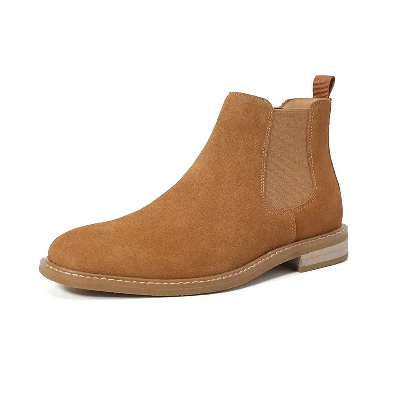 Draflex - Chelsea Boots Heren van Suède met Antislip Zool