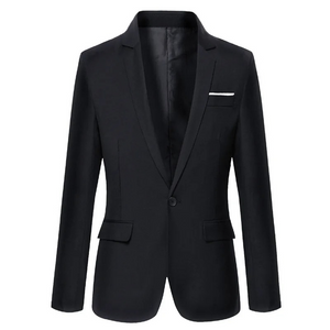 Felcott - Heren Colbert - Slim Fit Blazer Met Één Knoop voor Formeel Gebruik