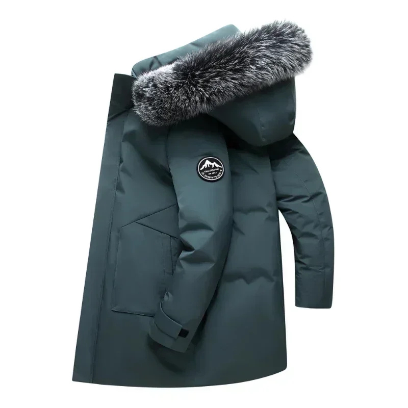 Warmnor - Heren Parka Winterjas met Nepbont Capuchon, Winddicht, Waterdicht