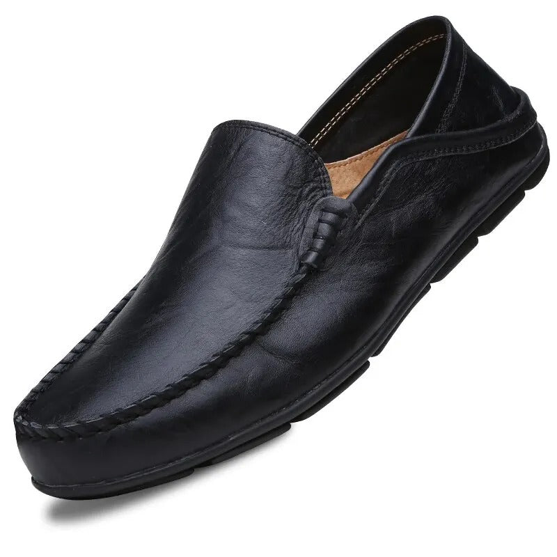 Hudson™ bruin lederen bootmodel heren loafers
