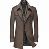 Afbeelding laden in Galerijviewer, Tommy™ dikke wollen kraag met reversrits, heren mantel jas