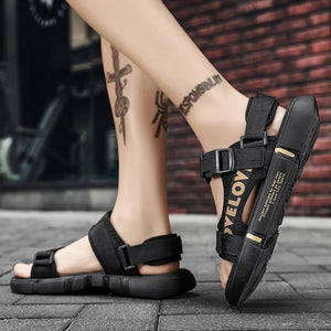 Hudson™ riem gesp zwart antislip heren sandalen