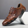 SoleBalance™ lederen schoenen met print orthopedische herenschoenen