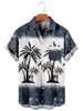 Amigo™ klassiek effen Hawai overhemd met bloemenprint