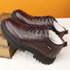 DopeStride™ rundlederen bruine waterdichte winterschoenen