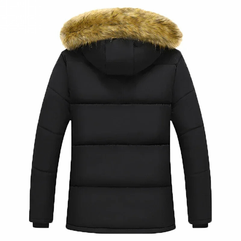 Oudvorn - Parka Winterjas Heren – Warm Gevoerd met Capuchon en Winddichte Stof