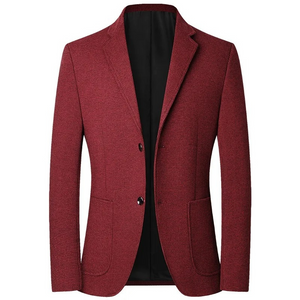 Wesport - Heren Colbert - Slim Fit Blazer Met Twee Knoopsluiting en Textuur