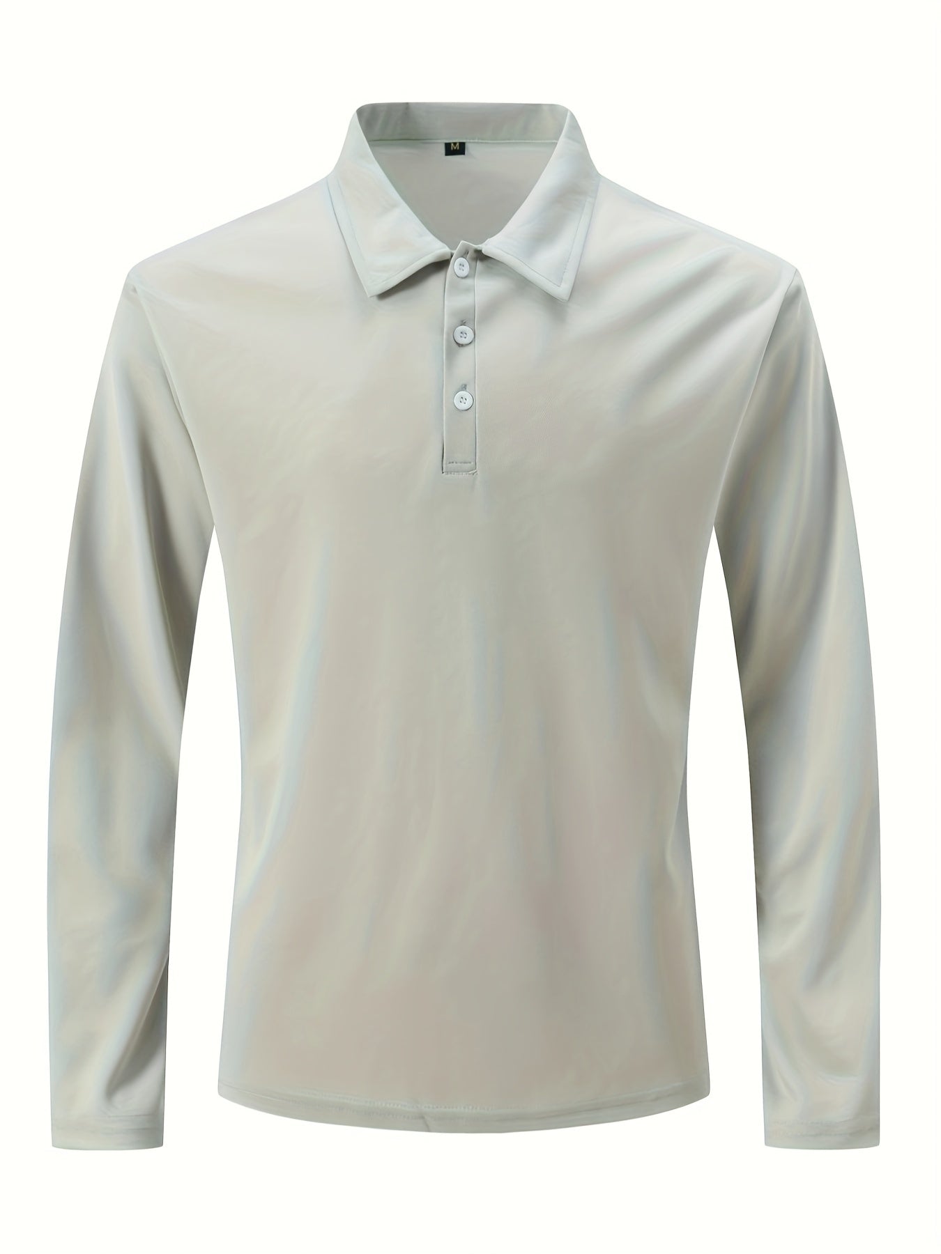 Polonik - Heren Lange Mouw Polo Shirt met Knoopsluiting - Casual Klassieke Pasvorm