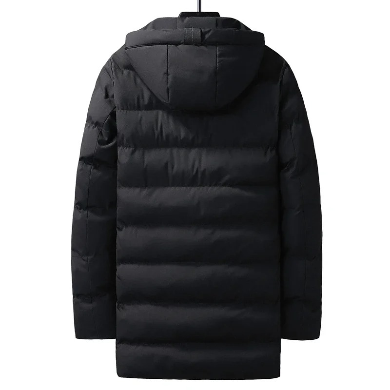 Zorvack - Puffer Jacket Heren Lang met Capuchon, Winddicht, Warm & Geïsoleerd