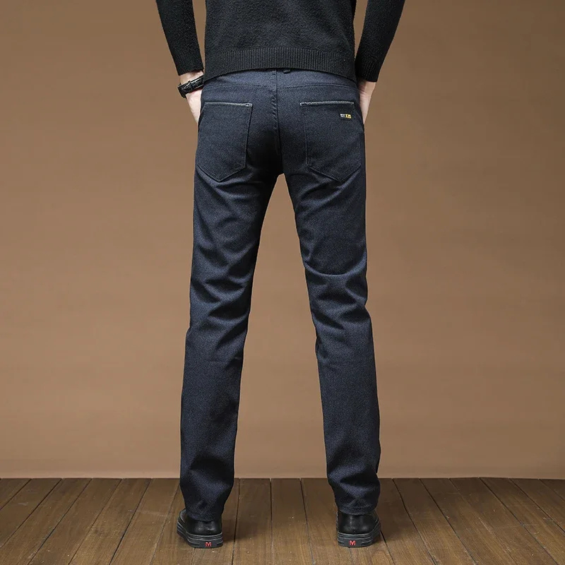 GranVel - Heren Pantalon Slim Fit voor Kantoor met Achterzakken