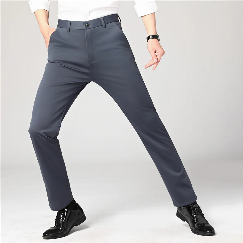 Eldwear - Heren Pantalon Stretch Slim Fit voor Kantoor met Zijzakken