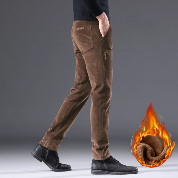 Sordane - Heren Corduroy Broek met Fleecevoering en Warme Isolatie