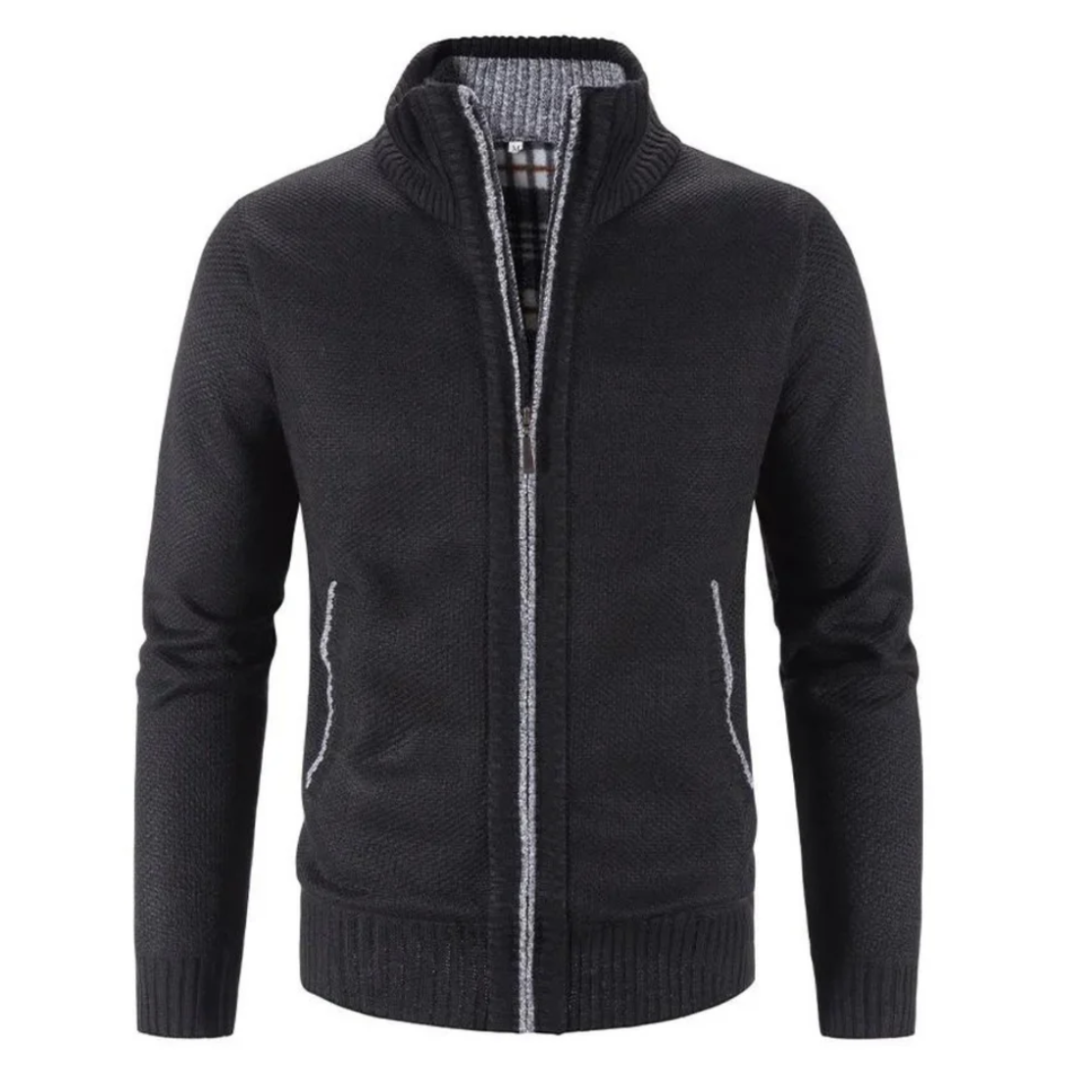 JAMES Cardigan met Hoge Kraag Trui Jas