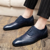 Kendrix - Nette Heren Schoenen van Leer met Wingtip en Brogue Details