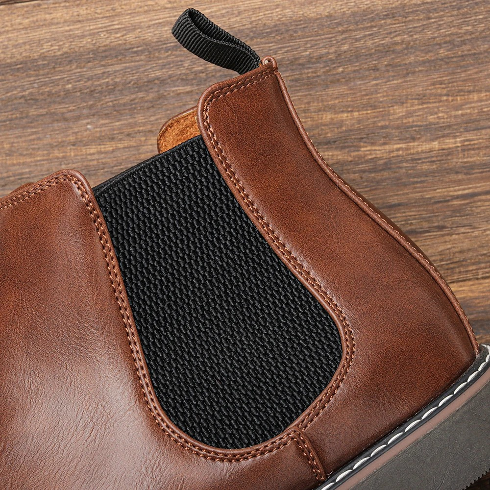 Kestlow - Chelsea Boots Heren van Leer met Elastische Zijkanten